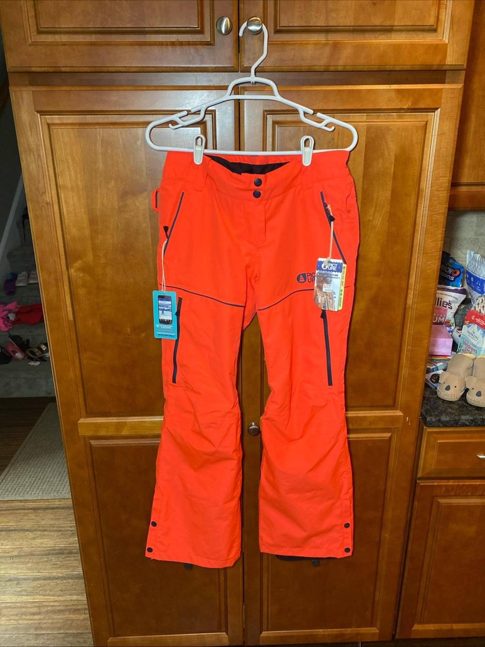 Picture Organic Exa Women’s Ski Snowboard Pants Neon Coral Size Small NWT